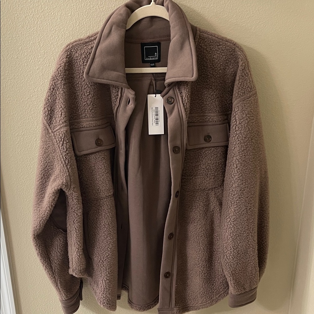 Women’s  Brown Sherpa Jacket